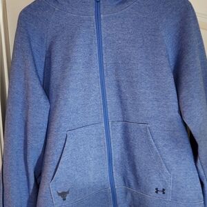 Under Armour Full Zip Hoodie XL Blue Lightweight Athletic Jacket Unisex